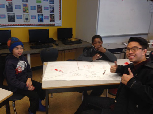 Parkland big buddies help English language learners from Sidney, Deep Cove, and KELSET