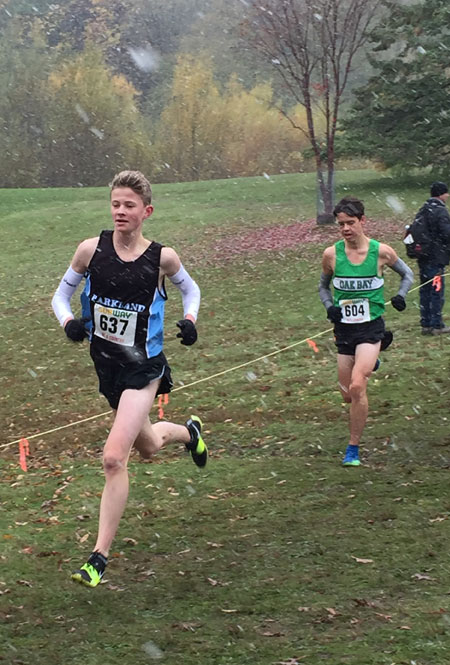 Cooper Langard finishes 10th at Senior Boys Provincial Cross Country Race
